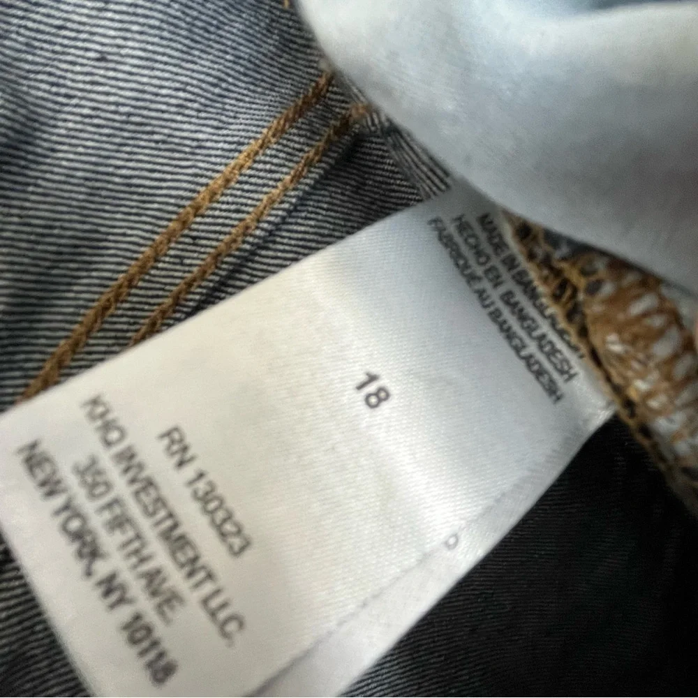 Lucky Brand Boys Classic Fit Straight Leg Gold  Stitch. Dark Blue. Size 18 #465
